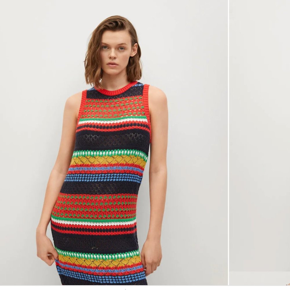 Mango Knit Dress - Size Medium